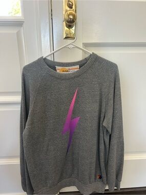 Aviator Nation lightning bolt crewneck